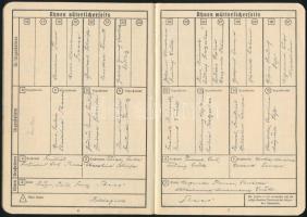 1923 Elődök feljegyzésére szolgáló könyvecske (Ahnenpass)