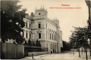 Komárom, Komárnó; Deák Ferenc utca, Igazságügyi palota. Laky Béla kiadása 653. / street, palace of Justice