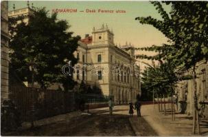 Komárom, Komárnó; Deák Ferenc utca, Igazságügyi palota / street, palace of Justice