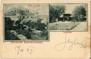1899 Komárom, Komárnó; Tiszti kaszinó, Sport kert. Czike D. kiadása / officers casino, sport garden (EK)
