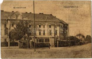 1923 Komárom, Komárnó; Huszár laktanya / military hussar barrack (EM)