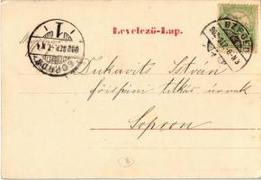 1902 Szeged, M. kir. Honvéd laktanya. Bartos Lipót kiadása (EK)