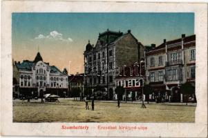 1918 Szombathely, Erzsébet királyné utca, üzletek, kiadó üzlethelyiség, Takarékpénztár (EK)