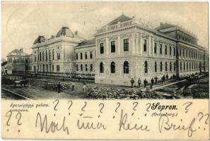 1899 Sopron, Igazságügyi palota, útépítés