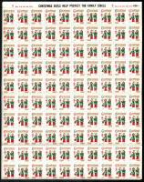 USA 1960 Karácsony levélzáró 10x100 db-os ív