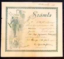 1917 Kéményseprő számla / Chimneysweep bill