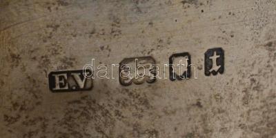 Ezüst(Ag) csésze, gravírozott felirattal, jelzett, m: 7,5 cm, nettó: 109,5 g