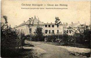1909 Hódság, Odzaci; Kendergyár igazgatósági épülete / Hanffabrik-Direktionsgebäude / hemp factory directorate