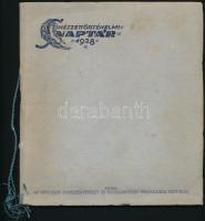 1928 Az Országos Színészegyesület és Nyugdíjintézet színészettörténelmi naptára