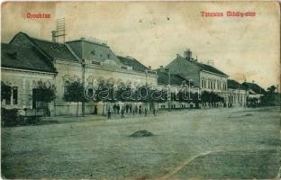 1911 Orosháza, Tancsics Mihály utca, takarékpénztár. G. Szabó Juliska 698.  (EK)