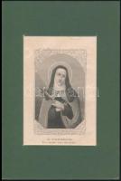 4 db egyházi témájú metszet, paszpartuban, 16x10 cm és 13x8 cm közötti méretben