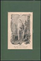 4 db egyházi témájú metszet, paszpartuban, 16x10 cm és 13x8 cm közötti méretben