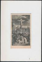 4 db egyházi témájú metszet, paszpartuban, 16x10 cm és 13x8 cm közötti méretben