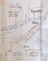 1900 Nagy-csűri patak rendezése, Nagy-Csűr község határában, helyszínrajz, 33×105 cm