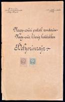 1900 Nagy-csűri patak rendezése, Nagy-Csűr község határában, helyszínrajz, 33×105 cm