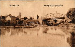 Mezőtúr, Berettyó-folyó partrészlettel. Borbély Gyula kiadása