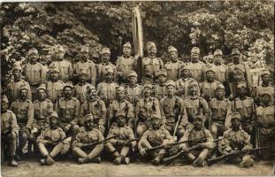 34. tüzér ezred csoportképe Brassóban az indulás előtt / WWI Austro-Hungarian K.u.K. military, 34th Artillery Regiment group picture in Brasov before departure. photo