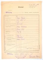 1939 Enying, kivonat az izraelita hitközség születési anyakönyvéből