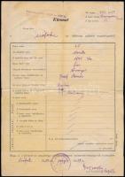 1939 Siófok, kivonat az izraelita hitközség születési anyakönyvéből