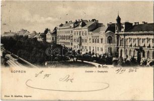 1905 Sopron, Deák tér. Blum N. kiadása