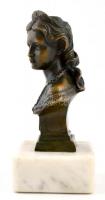 cca 1900 Wittelsbach Erzsébet (1837-1898) osztrák császárné, magyar királyné bronz mellszobor alabás...