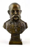 cca 1900 Ferenc József (1830-1916) osztrák császár, magyar király bronz mellszobor / Emperor Franz J...