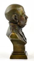 cca 1900 Ferenc József (1830-1916) osztrák császár, magyar király bronz mellszobor / Emperor Franz J...