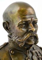 cca 1900 Ferenc József (1830-1916) osztrák császár, magyar király bronz mellszobor / Emperor Franz J...