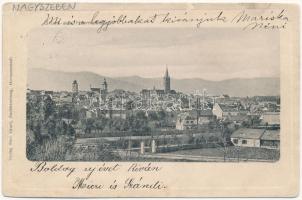 1904 Nagyszeben, Hermannstadt, Sibiu; látkép. Karl Graef kiadása / general view (EK)