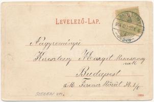 1904 Nagyszeben, Hermannstadt, Sibiu; látkép. Karl Graef kiadása / general view (EK)