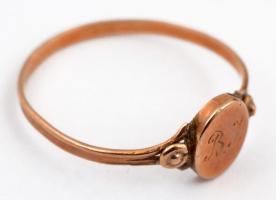 Arany, 9 K gyűrű saját dobozában 0,94 g