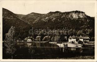 1942 Tusnádfürdő, Baile Tusnad; Csukás-tó, strand / Lacul Ciucas / lake, beach