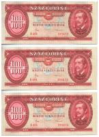 1984. 100Ft (8x) sorszámkövetők (5+3) T:I 
Adamo F35