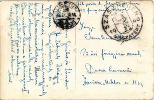 1940 Szászrégen, Reghin; Fő tér, bevonulás, automobilok, Hügel, Jacob J., Heinrich Graef és Carl Kas...