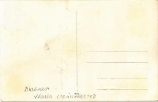 Varna, Gypsy settlement, Roma children with donkey, huts, Gypsy folklore. photo (Rb)