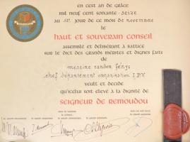 cca 1970-76 3 db oklevél és 1 könyv. 3 db oklevél kiállítva Fényi Sándor (?-) diplomata részére, aki...