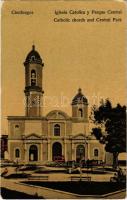 Cienfuegos, Iglesia Catolica y Parque Central / Catholic church and Central Park (EK)