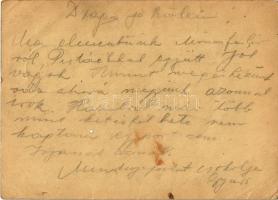 1942 Pfeifer György zsidó KMSZ (közérdekű munkaszolgálatos) levele édesapjának Pfeifer Lajosnak a ra...