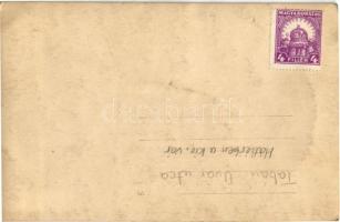 Budapest I. Tabán, Albecker Antal veje Schreil Győző vendéglője, étterem, háttérben a Budai vár. pho...