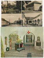 35 db MODERN magyar városképes lap, érdekes anyag / 35 modern Hungarian town-view postcards