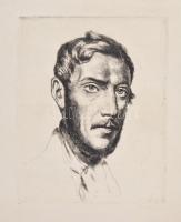 Boldizsár István (1897-1984): Semmelweis. Rézkarc, papír, jelzett, (hátoldalán hagyatéki pecsét) 27x21 cm
