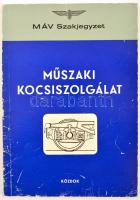 Orosz György: Műszaki kocsiszolgálgat. MÁV Szakjegyzet. Bp., 1991, KÖZDOK. Kiadói kopott papírkötés. Megjelent 2000 példányban.