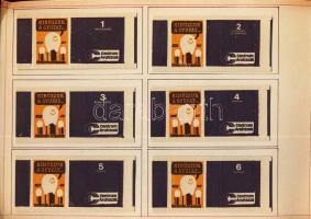 346 darabos magyar gyufacímke gyűjtemény szépen feldolgozva