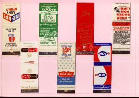 245 darabos USA gyufacímke gyűjtemény szépen feldolgozva