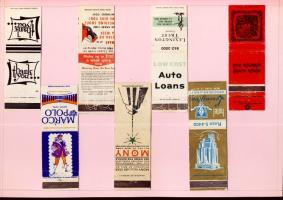 245 darabos USA gyufacímke gyűjtemény szépen feldolgozva