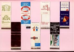 245 darabos USA gyufacímke gyűjtemény szépen feldolgozva