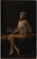 Erotic nude lady. A.N. Paris 213. (non PC)