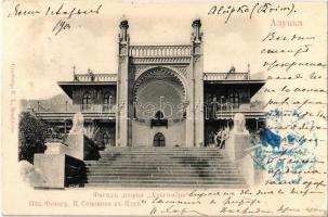 1901 Alupka, Southern facade of the Vorontsov Palace