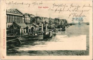 1904 Saint Petersburg, Sankt-Peterburg, Leningrad; Quai anglais / English Embankment, ships