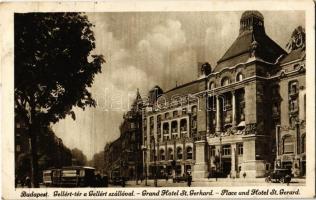 Budapest XI. Gellért tér, Gellért szálloda, villamosok